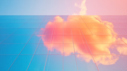 Poster - A daylight photo capturing warm reflections on the keyâ€™s surface, as the high-riseâ€™s glass