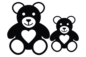 Poster - Teddy Bear Icon symbol vector, bear toy icon vector illustration.  Icon for birthday or another special day. vector illustration. 