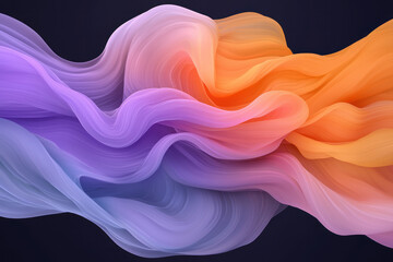 Poster - A dynamic pour of liquid neon hues--lime, fuchsia, and electric purple--melding in broad, flowing
