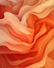 Poster - A close-up capturing the texture of dense red smoke, with vibrant highlights and shadows