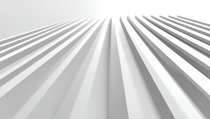 Poster - Abstract White Architectural Design Parallel Lines Background Modern Building Structure