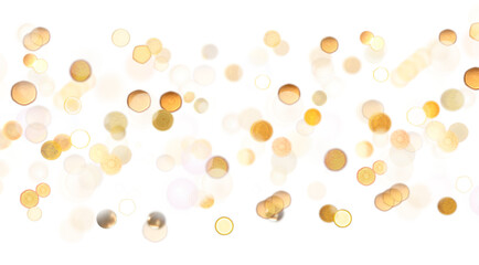 Wall Mural - blurred bokeh colors light glowing on transparent background