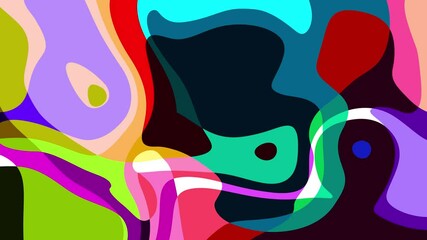 Poster - colorful abstract psychedelic fluid background for summer music festival