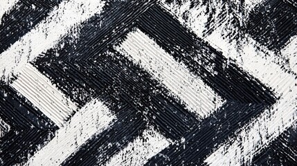 Fototapete - A modern zigzag pattern in contrasting black and white, creating a bold and graphic visual that s perfect for fashion items, accessories, or urban-inspired designs