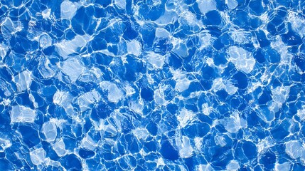 Aufkleber - Enchanting abstract background featuring mesmerizing water textures and fluid patterns in serene shades of azure and sapphire