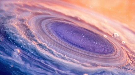 Poster - Colorful swirling galaxy with vibrant hues and cosmic details illuminating the vastness of space. Generative AI
