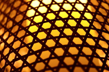 Poster - A close-up shot of a lamp with a unique geometric pattern.