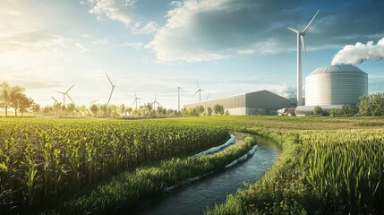 Poster - a project that turns waste from agricultural processes into bioenergy, providing a solution for wast