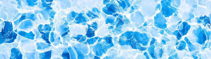 Aufkleber - Mesmerizing abstract background of icy fluid patterns and crystalline textures in various shades of serene translucent blue  Tranquil calming and visually captivating frozen water surface
