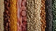 © diska - Pet food ingredients kibble, meat, grains, studio shot