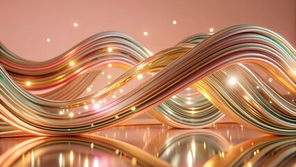 Wall Mural - abstract wave background