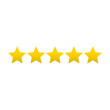 © Arjuna - Five stars quality rating icon. Vector illustration.