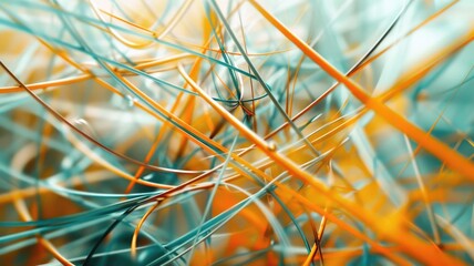 Poster - Explore an abstract dynamic background featuring interconnected lines and vibrant colors. This visually striking image evokes energy and creativity, perfect for various design projects.