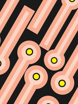 Vintage retro banner background. Colorful ornament wallpaper. Vector illustration. Party background pattern.