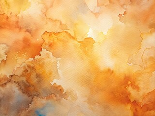 An artistic abstract design: soft orange and beige watercolor hues blend, offering a delicate painterly texture for your projects.