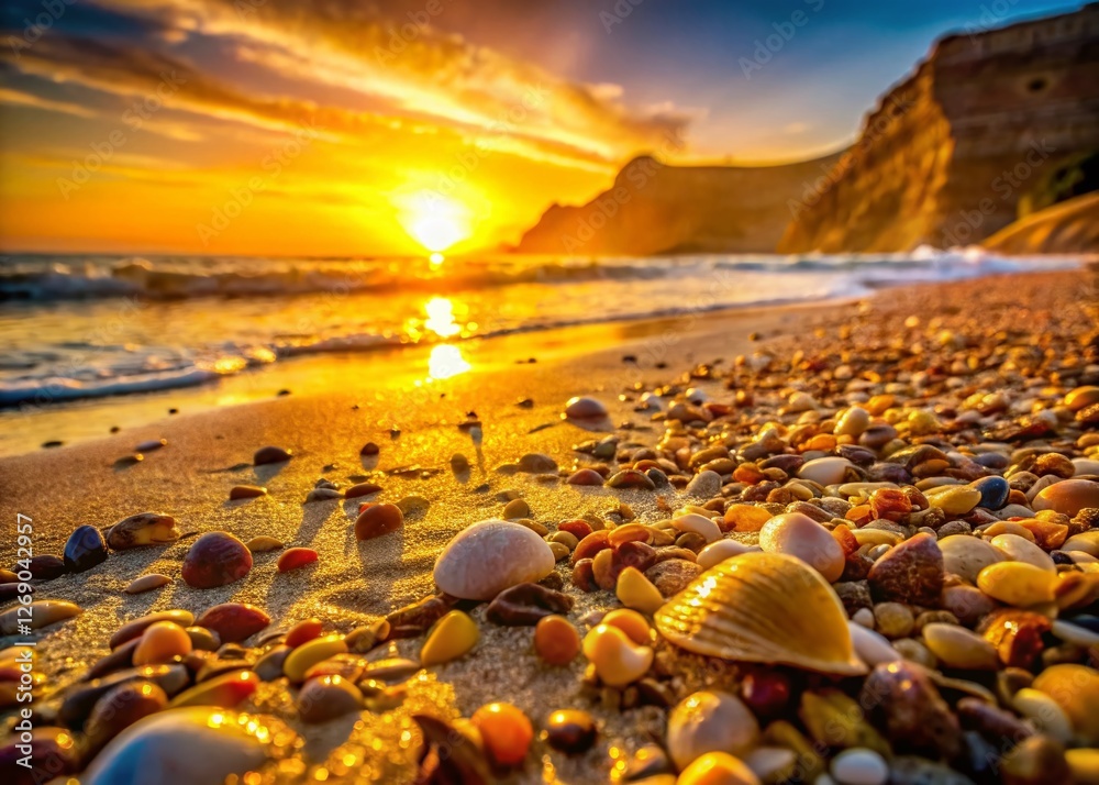 Matala Beach Sunset: Macro Photography of Sand, Shells, and Seaweed ...