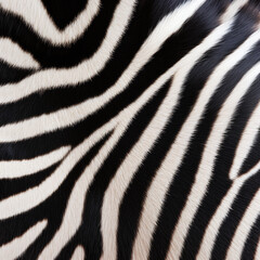 close-up of zebra's black and white striped fur pattern. animal print for fabric textile, fashion ac