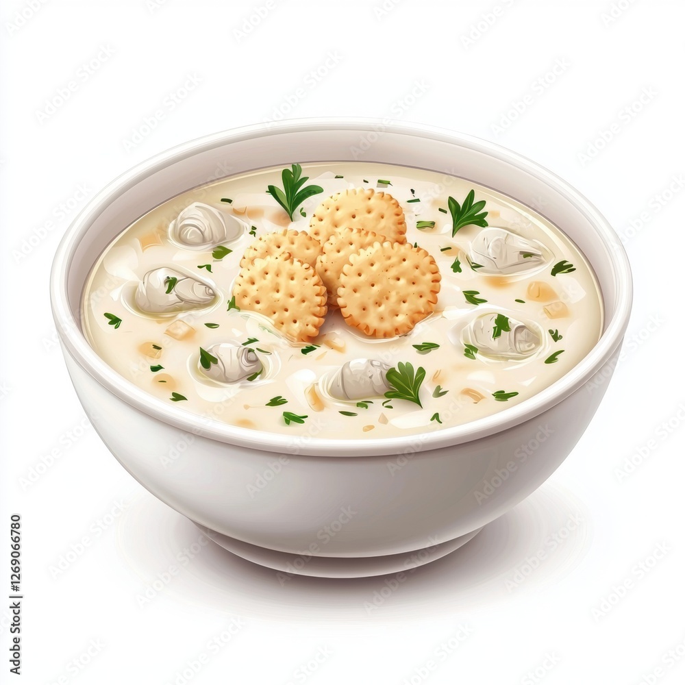 Stock-Illustration „8. Realistic 3D icon cartoon of Hovering bowl of ...