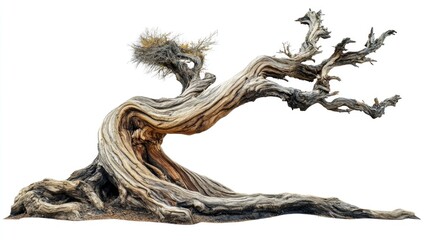 Ancient Twisted Tree, Desert Landscape, Nature Photography
