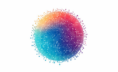 Poster - Vector illustration of digital data technology