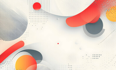 Poster - Abstract technology background vector presentation design with digital elements and circles on a white background