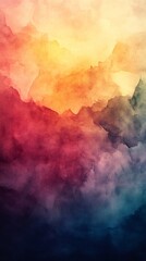 Poster - Colorful abstract watercolor background creating a stunning visual design