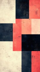 Aufkleber - Abstract geometric background showing a retro pattern with colorful squares