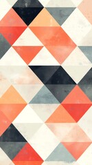 Aufkleber - Geometric background showing colorful triangles creating modern pattern