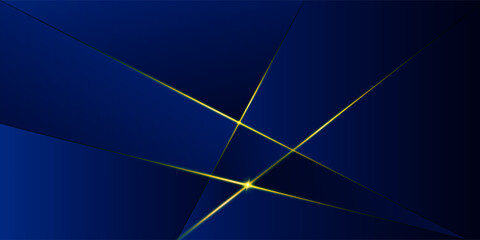 Poster - blue abstract background with luxury golden elements vector illustration