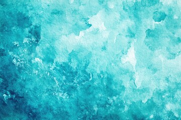 Wall Mural - A close up shot of a blue watercolor background with soft, textured brushstrokes