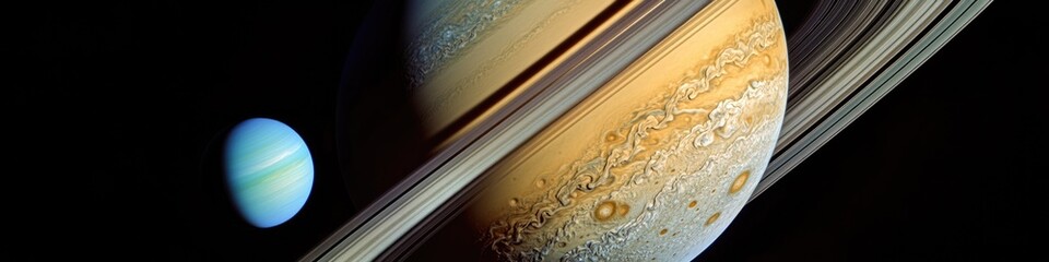Poster - A picture of Saturn's stunning ring system