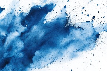 Poster - A close-up shot of a blue dust cloud with swirling particles