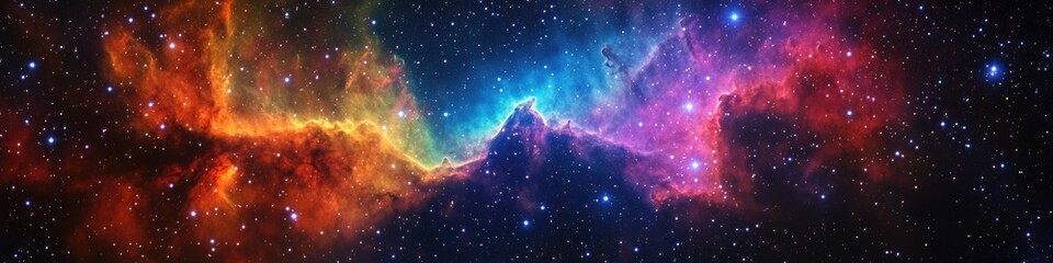 Poster - A vibrant galaxy with numerous stars and celestial bodies