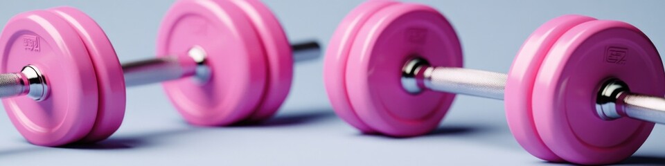 Poster - A pair of pink dumplings sitting next to each other on a table or plate
