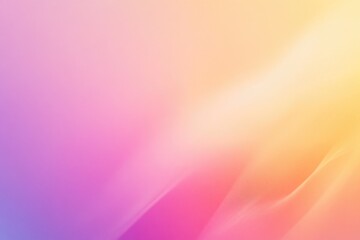 Poster - A blurry image of a pink and yellow background with abstract shapes