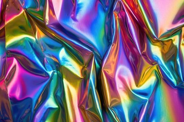 Poster - A detailed look at a shiny fabric texture