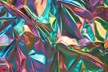 Poster - High-quality image of shiny fabric up close, suitable for use in fashion, textile or product design