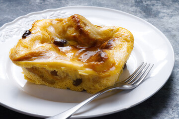 Wall Mural - traditional english bread and butter pudding