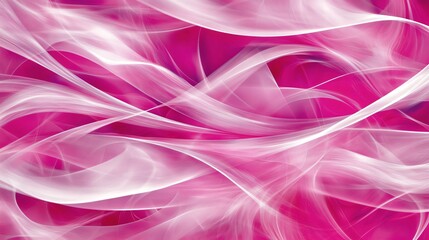 Poster - Detailed Photo of Vibrant Pink Smoke Clouds Swirling and Twisting with Dramatic Patterns on Dark Background
