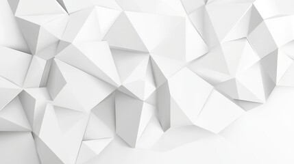 Poster - Abstract white geometric pattern with triangular diamond lines and modern gray minimal mosaic tile design, perfect for flat background use in digital design, web, and contemporary art projects