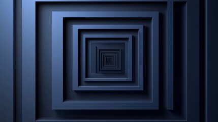 Aufkleber - Modern blue gradient geometric square shape abstract background design, ideal for technology, digital, contemporary visuals. Perfect for backgrounds in digital art, web design, modern presentations