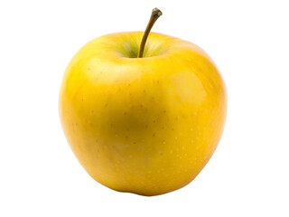 Wall Mural - half an apple yellow on isolated on transparent background png