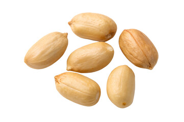 Wall Mural - five peanuts without shell isolated on transparent background png