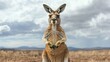 © sadad - Australian Kangaroo Facing Forward in Outback