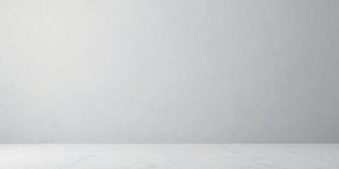 Poster - Simple, Clean, and Minimalist Studio Background with a Light Gray Wall and a White Marble Floor Ideal for Product Photography or Graphic Design Projects