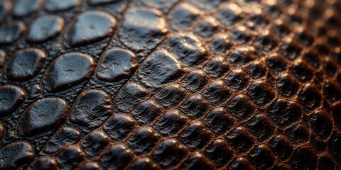 Aufkleber - Close-up view of a rich, dark brown textured surface, showcasing a detailed pattern of raised, rounded shapes creating a unique and intricate design.