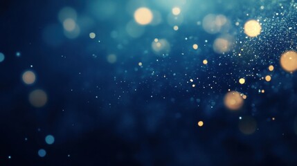 Leinwandbilder - A moody, dark blue background with subtle, blurred light flares and a cinematic feel.