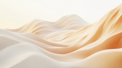 A warm abstract minimalist background with soft waves of light beige and gold gradients.