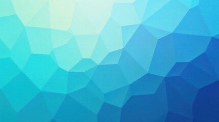 Leinwandbilder - Abstract Low Poly Blue and Teal Gradient Background Texture for Design Projects