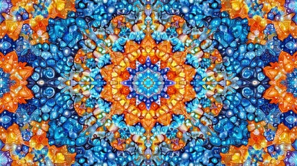 Poster - Diverse and vibrant colorful abstract pattern with swirls, shapes, and textures